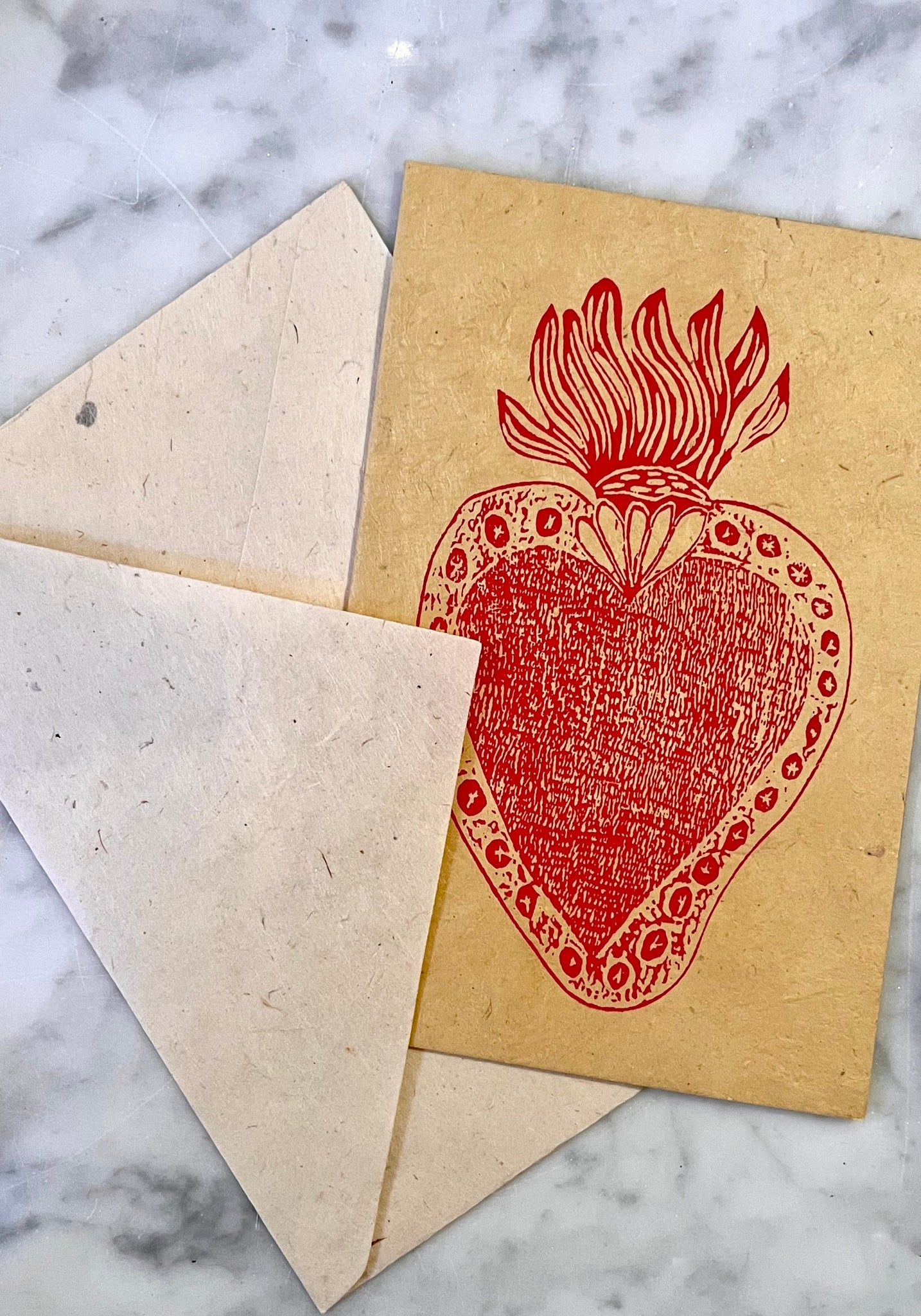 Flaming Heart Stamp